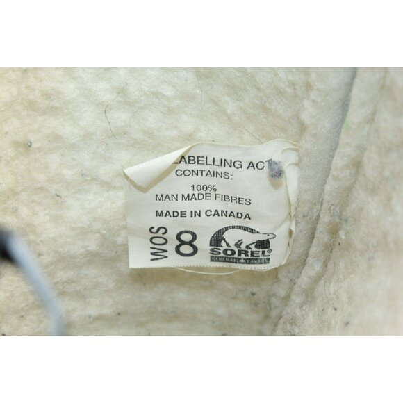 Sorel Snowlion Boots 8 Blue High Shaft Adjustable Waterproof Nylon Rubber - Picture 8 of 9